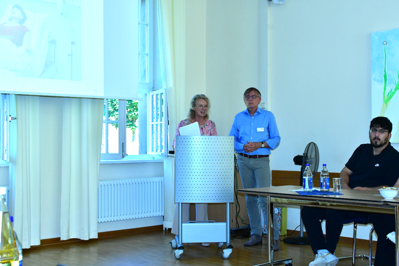 Manne Lucha im SkillsLab der Berufsfachschule für Pflege in Wiesloch. Foto: GRN